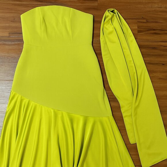 Güendolina Fiona Green Dress with Shawl Size XL - Picture 3 of 5